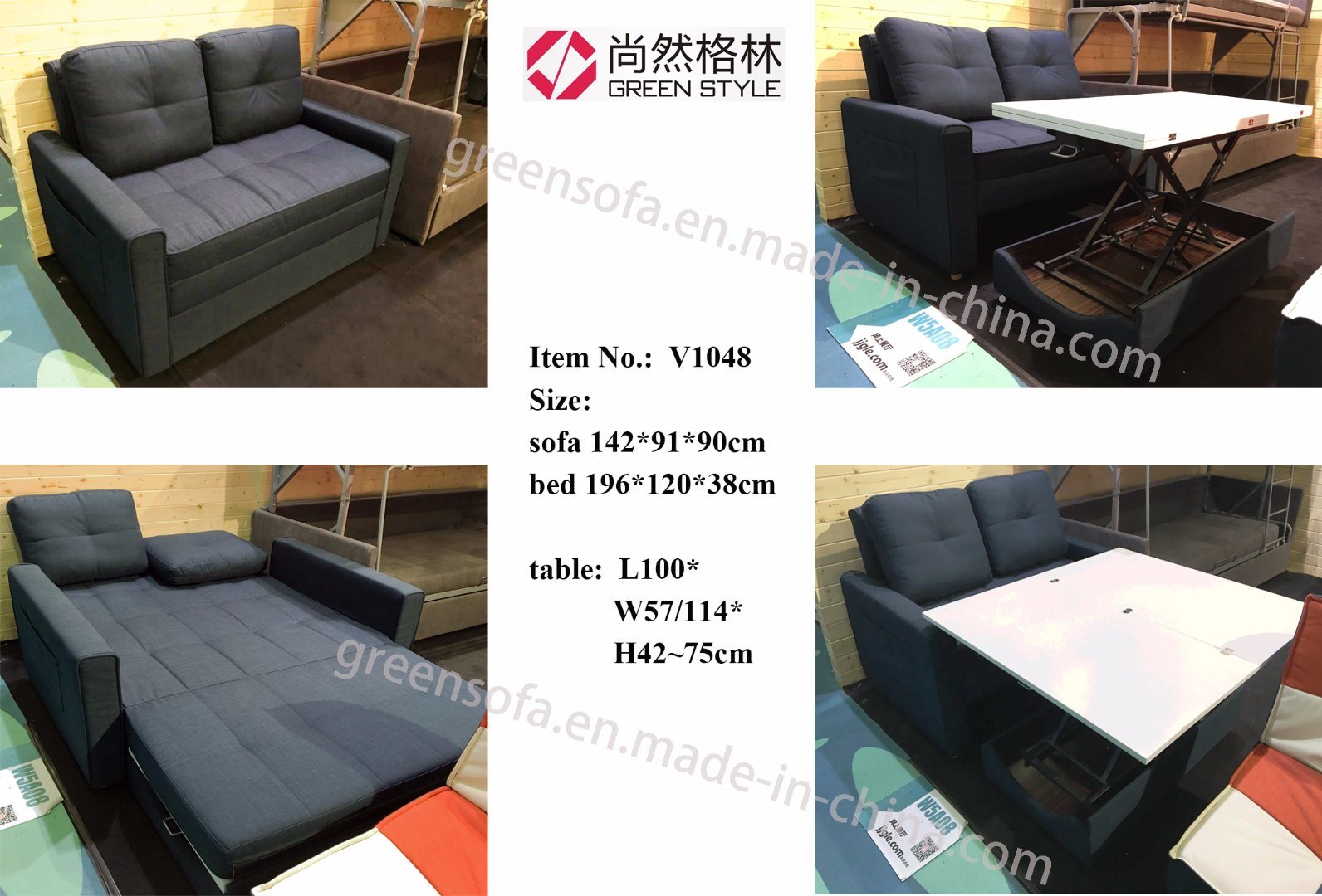 Folded Safebed with Hided Big Table