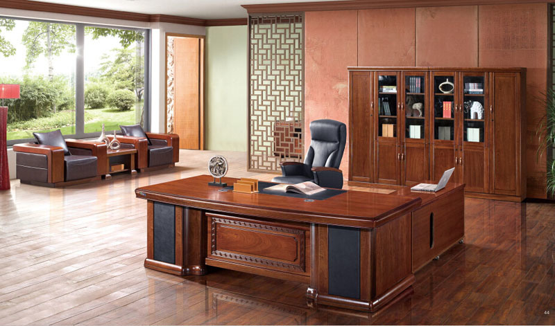 Luxury Solid Wooden Office Executive Desk with Left Return (FOH-B3L242)