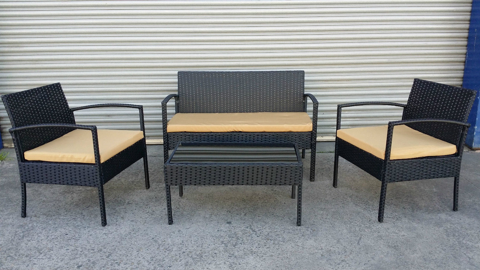 New Design Secure Terrace Furniture Rattan