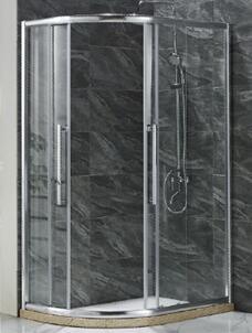 Simple Shower Enclosure with Water Bar (E-15)