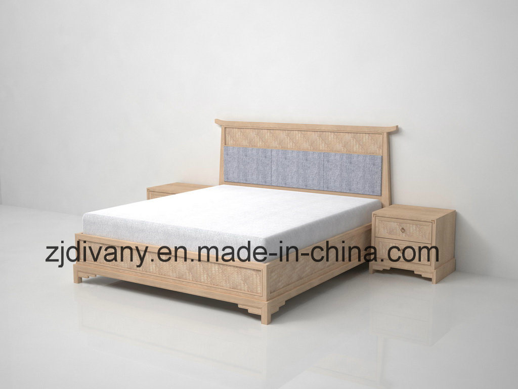 Neo-Chinese Style Solid Wood Bed (CH-5401)