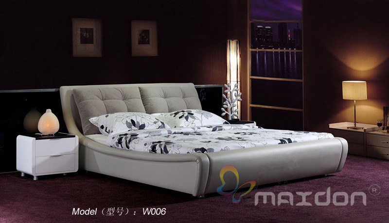Leather Soft Bed (W006)