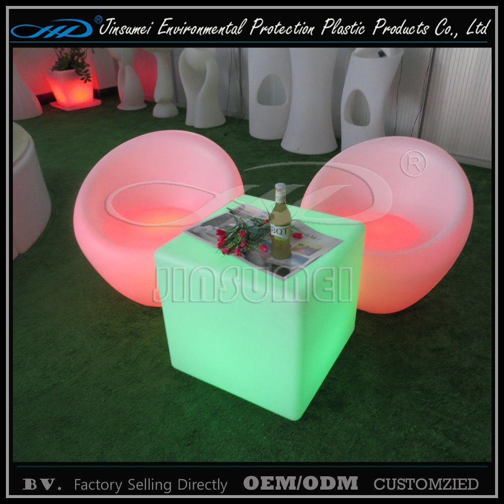 Hot Sell Rechargeable LED Furniture with Rotational Molding for Bar