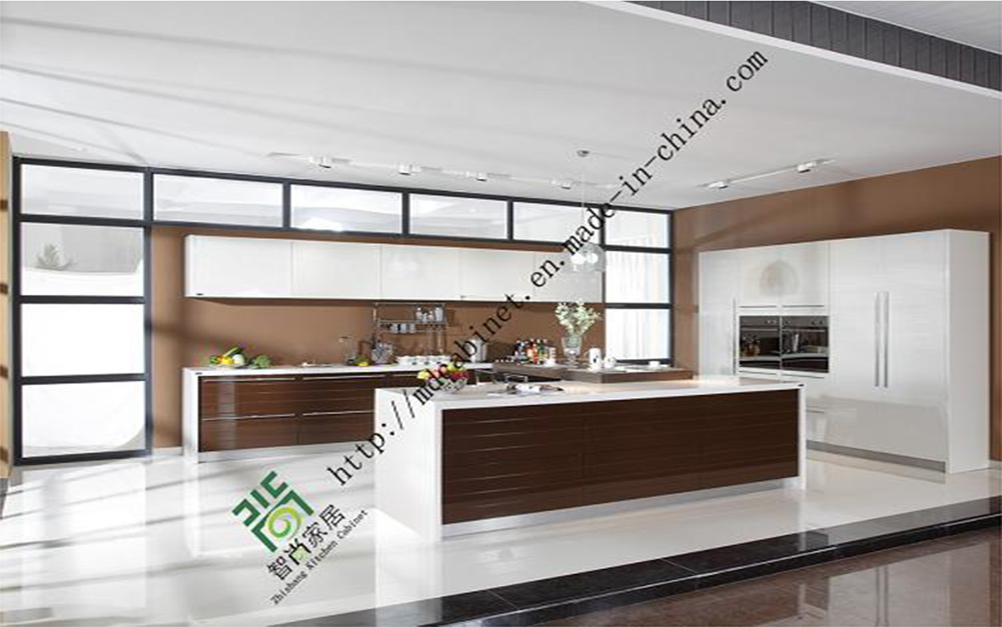 New Design White PVC MDF Panel Kitchen Cabinet