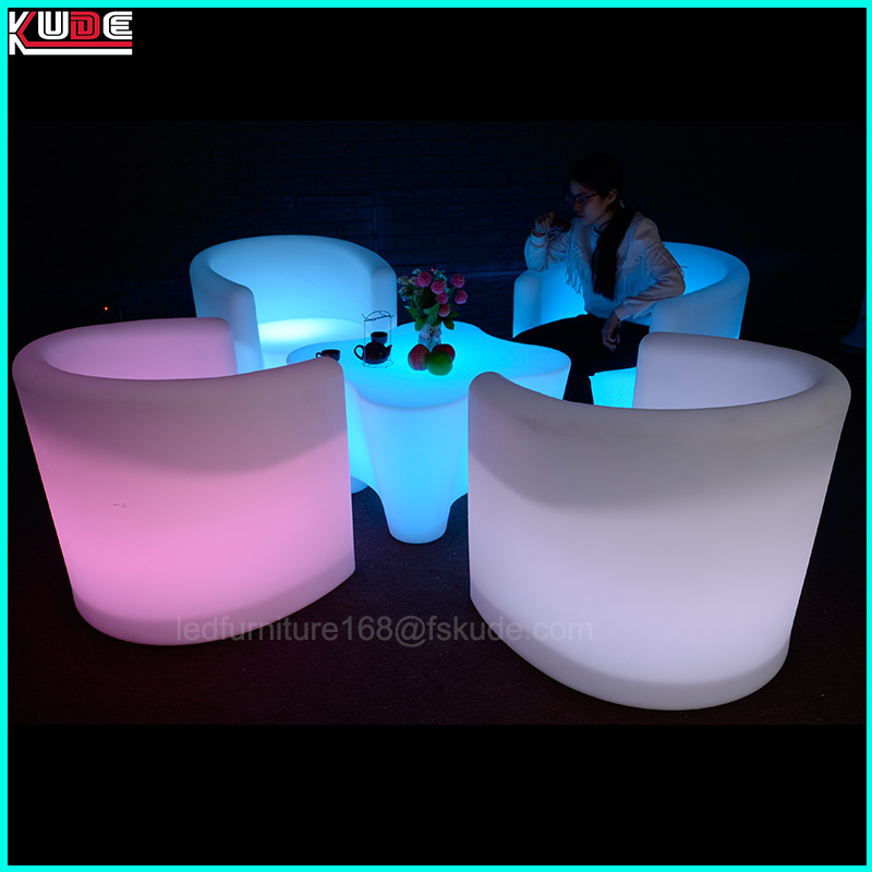 Rechargeable Color Changing LED Table and Chair with Remote Control