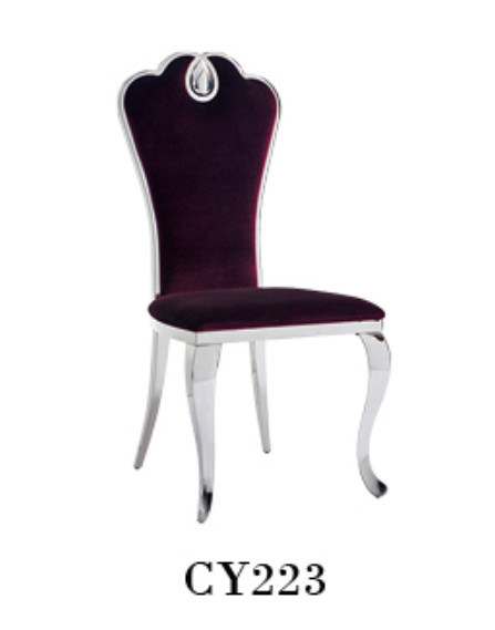 Modern Elegant Furniture Stainless Steel King Throne Dining Chairs