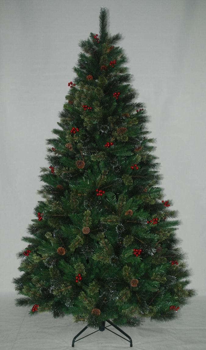 Realist Artificial Christmas Tree with String light Multi Color LED Decoration Berry (AT2115)