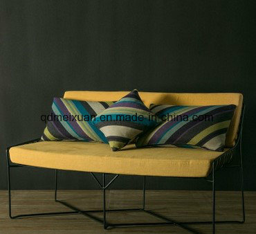 American Country Restoring Ancient Ways, Wrought Iron Booth Sofa Sitting Room Dining-Room Sand Hair Cafes Sofa Combination of Creative Industry (M-X3526)