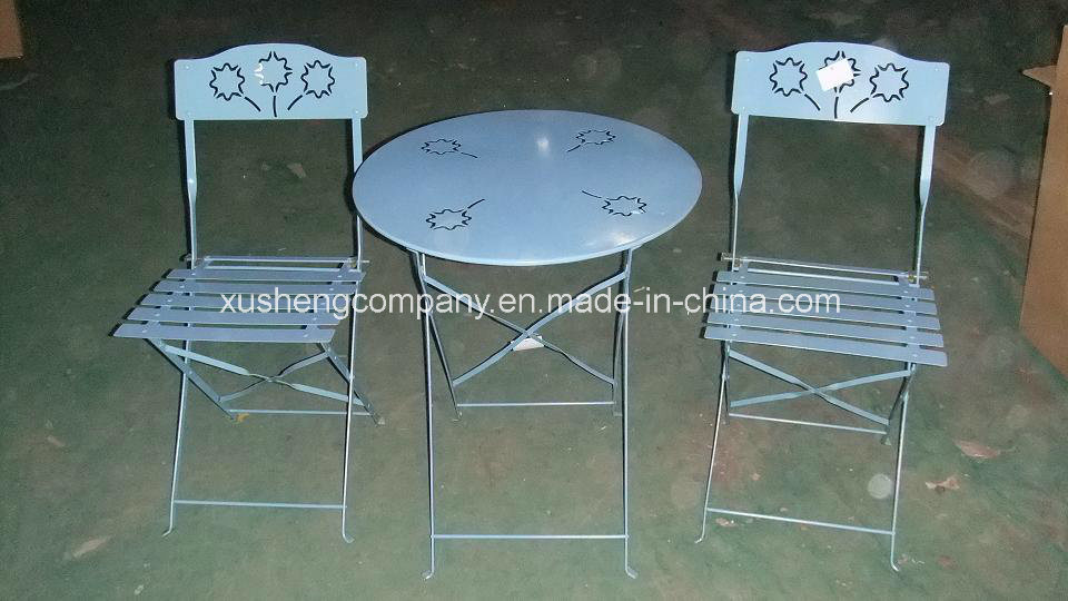 Iron in Metal Table+Chair with Printing