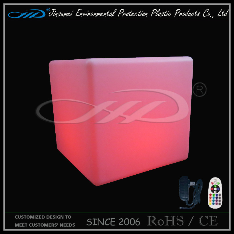 Hot Selling Rechargeable Colorful LED Light Cube Chairs
