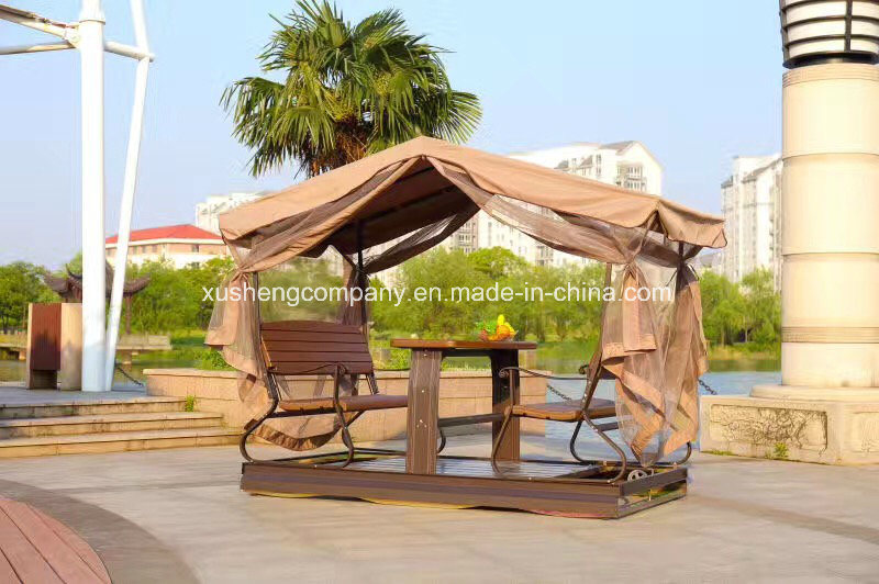 Luxury Polywood Outdoor/Indoor Patio Garden Swing Chair with Net