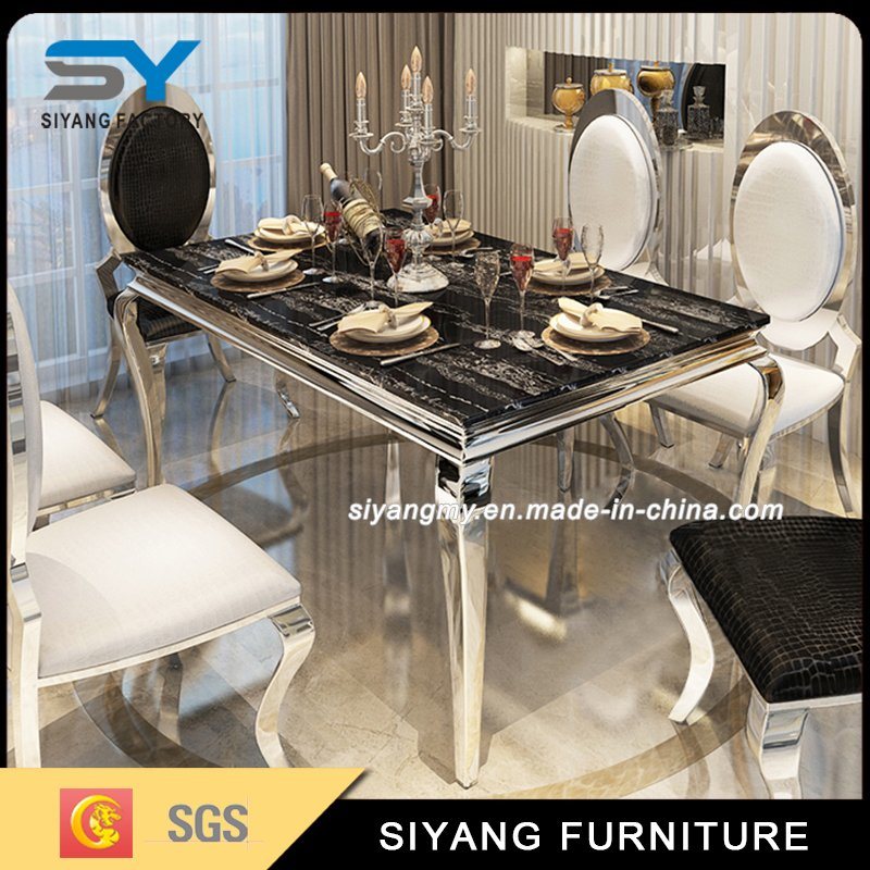 Tempered Glass Dining Chairs and Table for Home Furniture