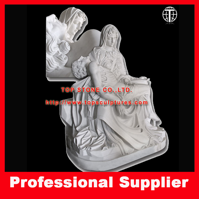 Michelangelo's Pieta Marble Sculpture Marble Carving for Home or Garden