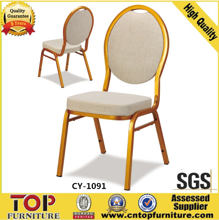 Comfortable Good Quality Stackable Metal Hotel Banquet Chair
