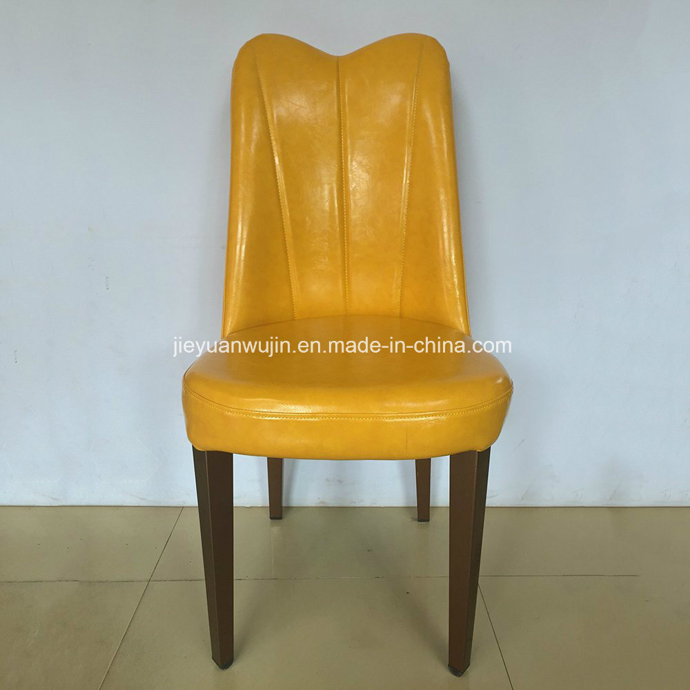 Yellow Metal Frame Hotel Furniture Restaurant Diner Chair (JY-F58)