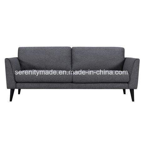 European Simple Style Deep Grey Corner Fabric Sofa for Home Furniture