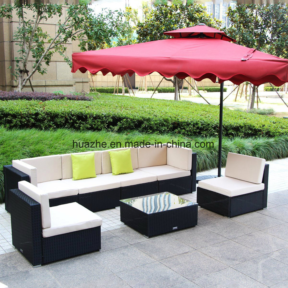 Wicker Patio Sofa Outdoor Chair Table Home Garden Wicker Furniture Rattan Furniture