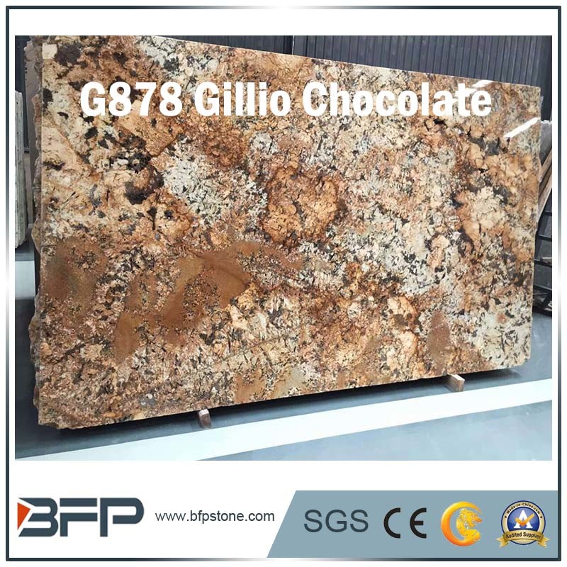 Giallo Chocolate Higher Standard Granite Stone Kitchen Countertop for Villa