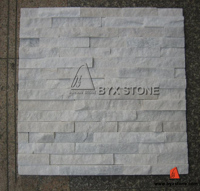 White Quartzite Culture Stone for Wall Cladding Decoration