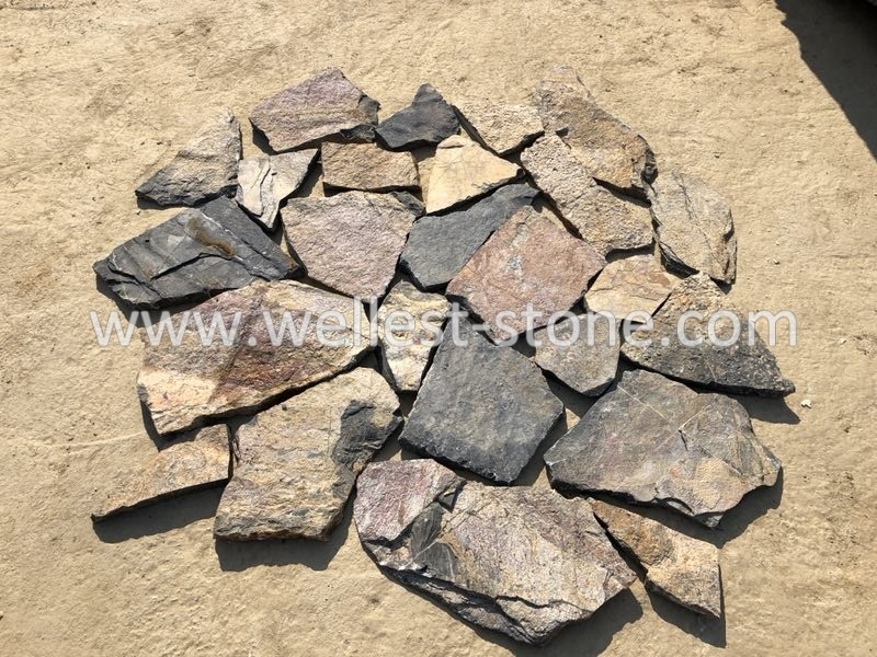 China Natural Loose Stone Brown Black for Paving Stone Wall Cladding Drive Way Outdoor