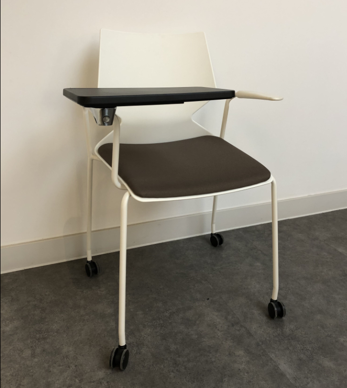 School Student Training Metal Legs Chair with Tablet