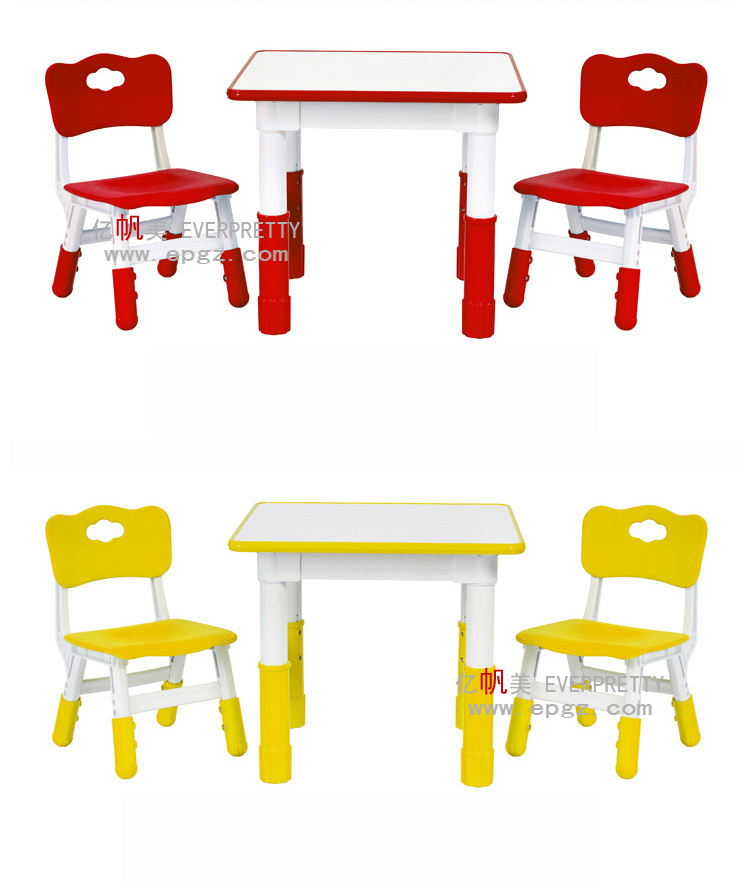 Kids Study Table Set Children Folding Table and Chair Plastic