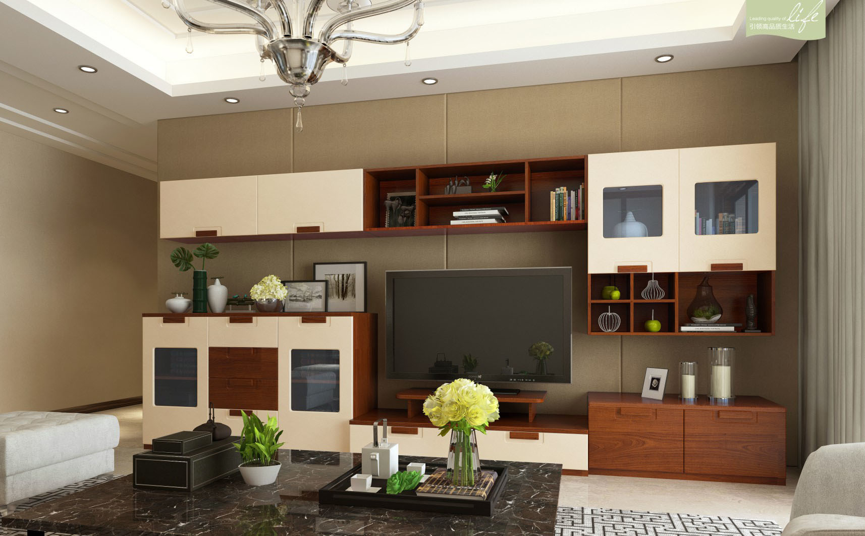 Modern design TV Cabinet for Living Room Furniture (V3-T001)