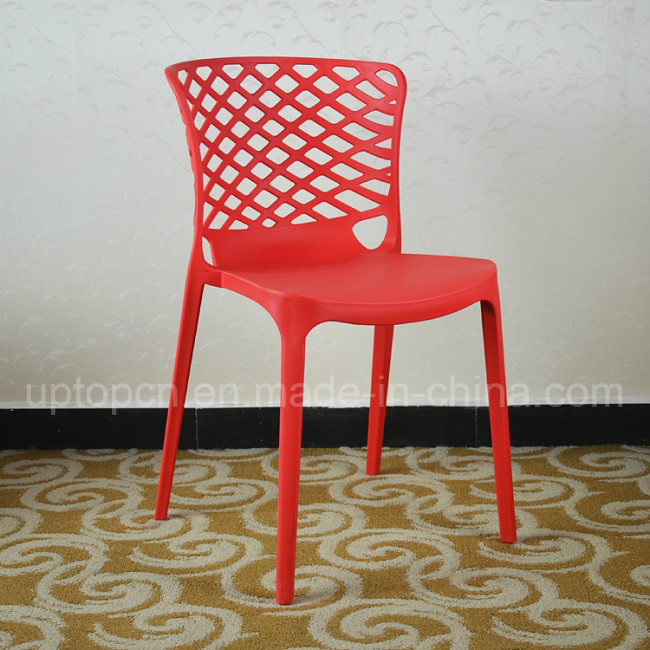 Stylish Red Plastic Cafe Dining Chair (SP-UC016)