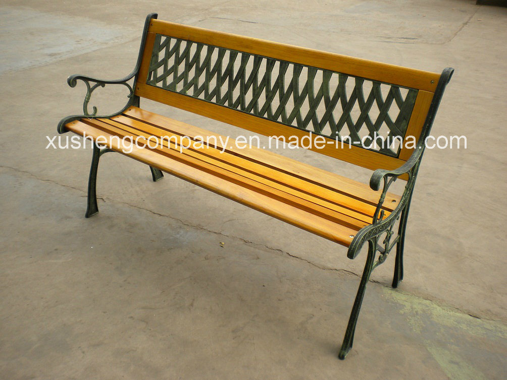 Modern Outdoor Cast Iron Palstic Wood Garden Chair