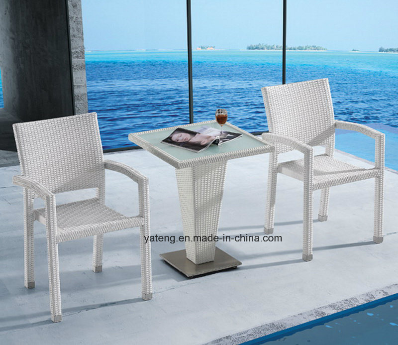 Stackable Outdoor Garden Furniture Chair & Table Set Using Hotel and Balcony Palce (Yta098&Ytd144-2