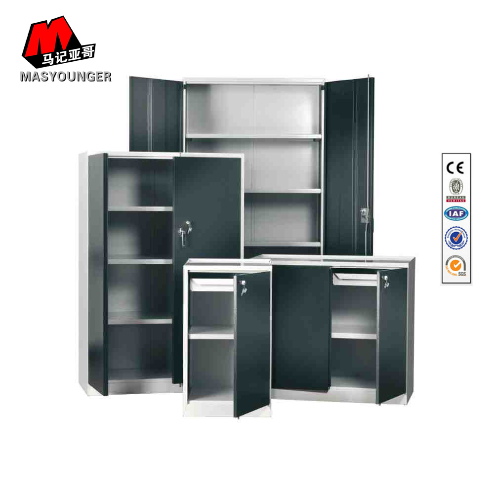 Easy Assemble Kd Metal Office Storage Furniture with Name Card Swing Door Filing Cabinet