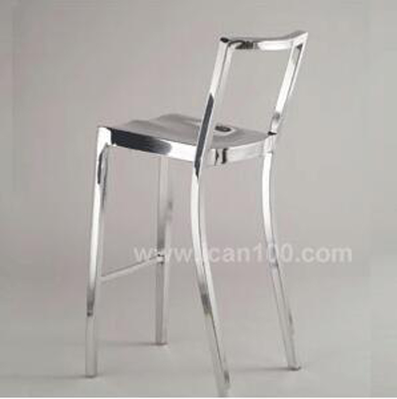 French Style Ghost Stainless Steel Dining Bar Chairs (SC-07018)