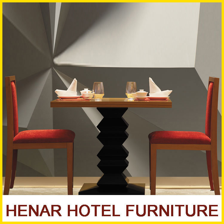 Modern Restaurant Furniture Set Wooden Dining Chair and Table for Hotel