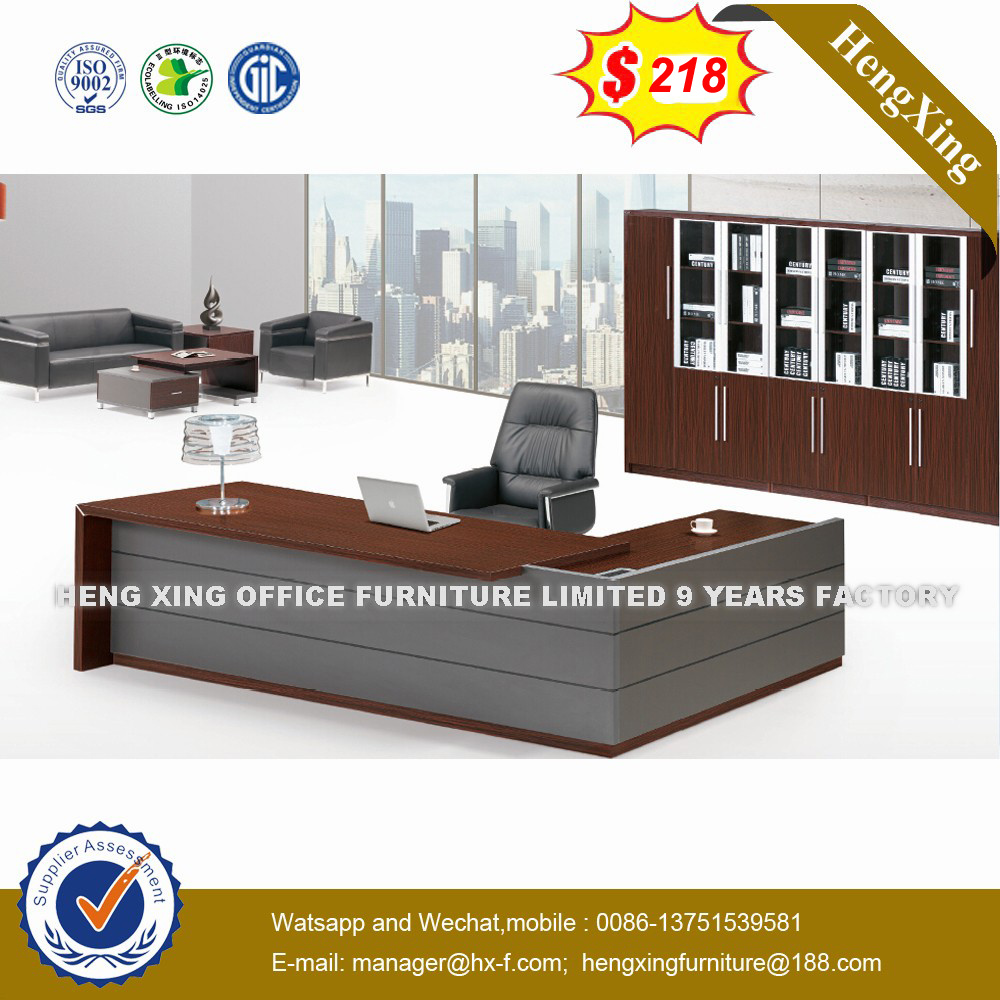 Long Jing Melamine Laminated Beech Color Office Table (HX-UN036)