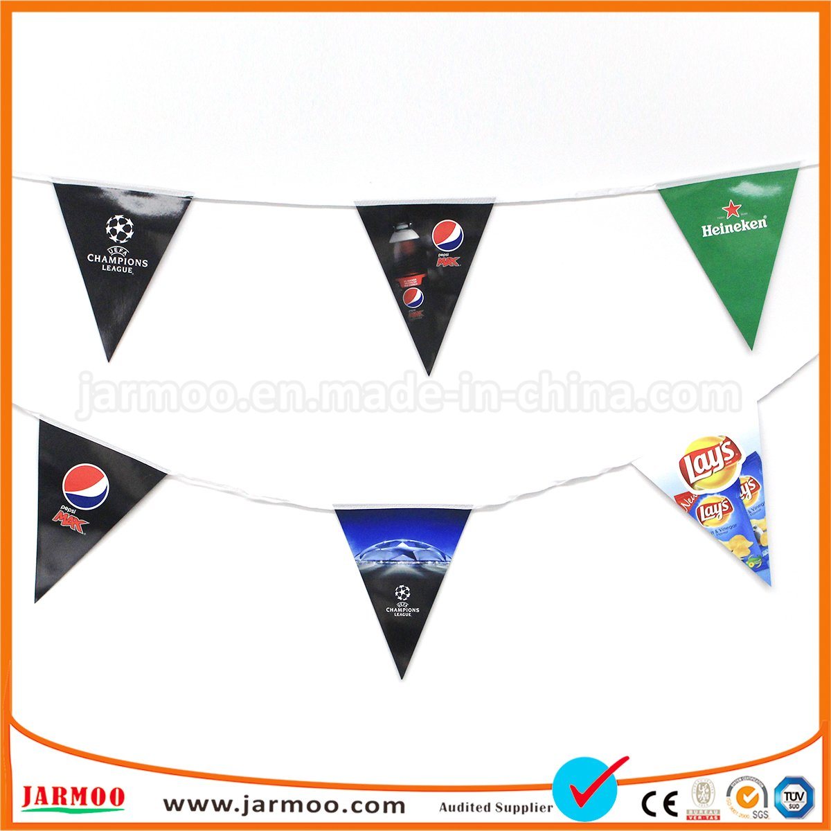 Decoration Durable Hanging Triangle Bunting Flag