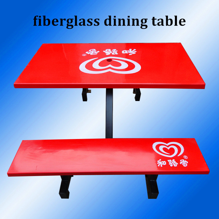 Fiberglass Dining Room Table with Bench
