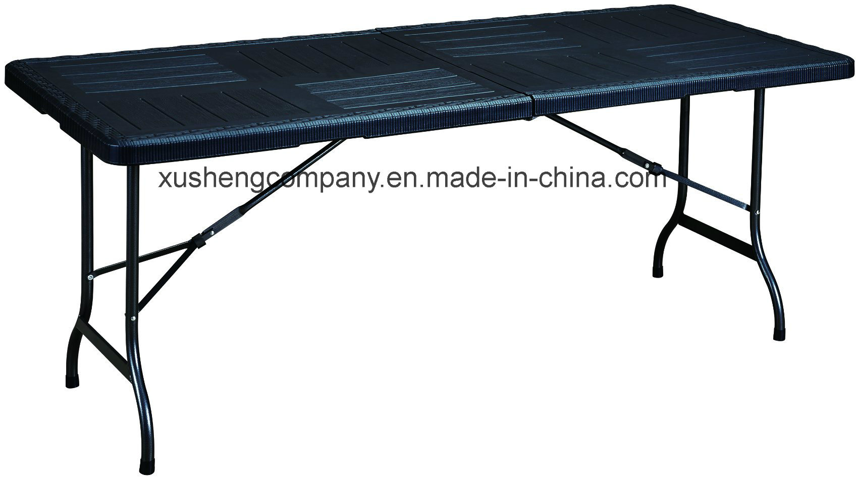 New Style of Rattan Design Plastic Folding Table for Outdoor Use