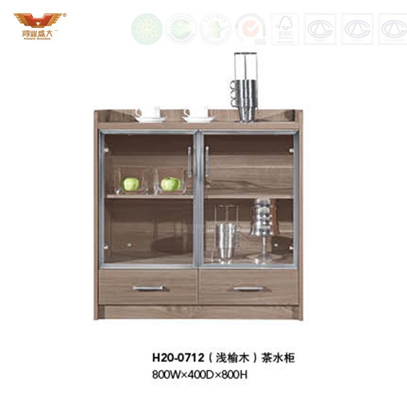 Office Furniture File Cabinet Design Small Size Melamine Tea Cabinet (H20-0712)