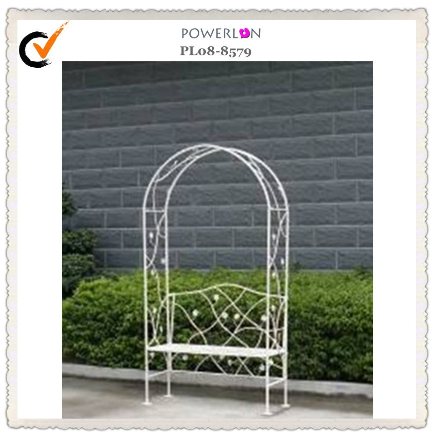 Garden Iron Arch with Seat