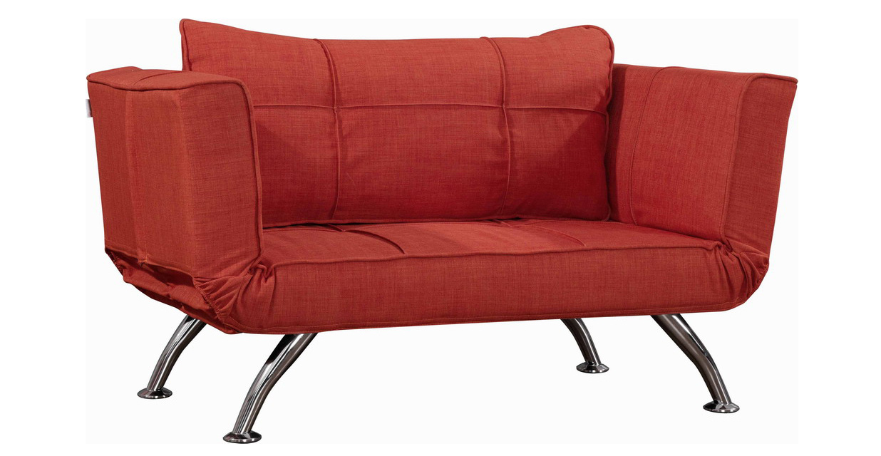 High Armrest Fashion Design Two Folded Sofa Bed