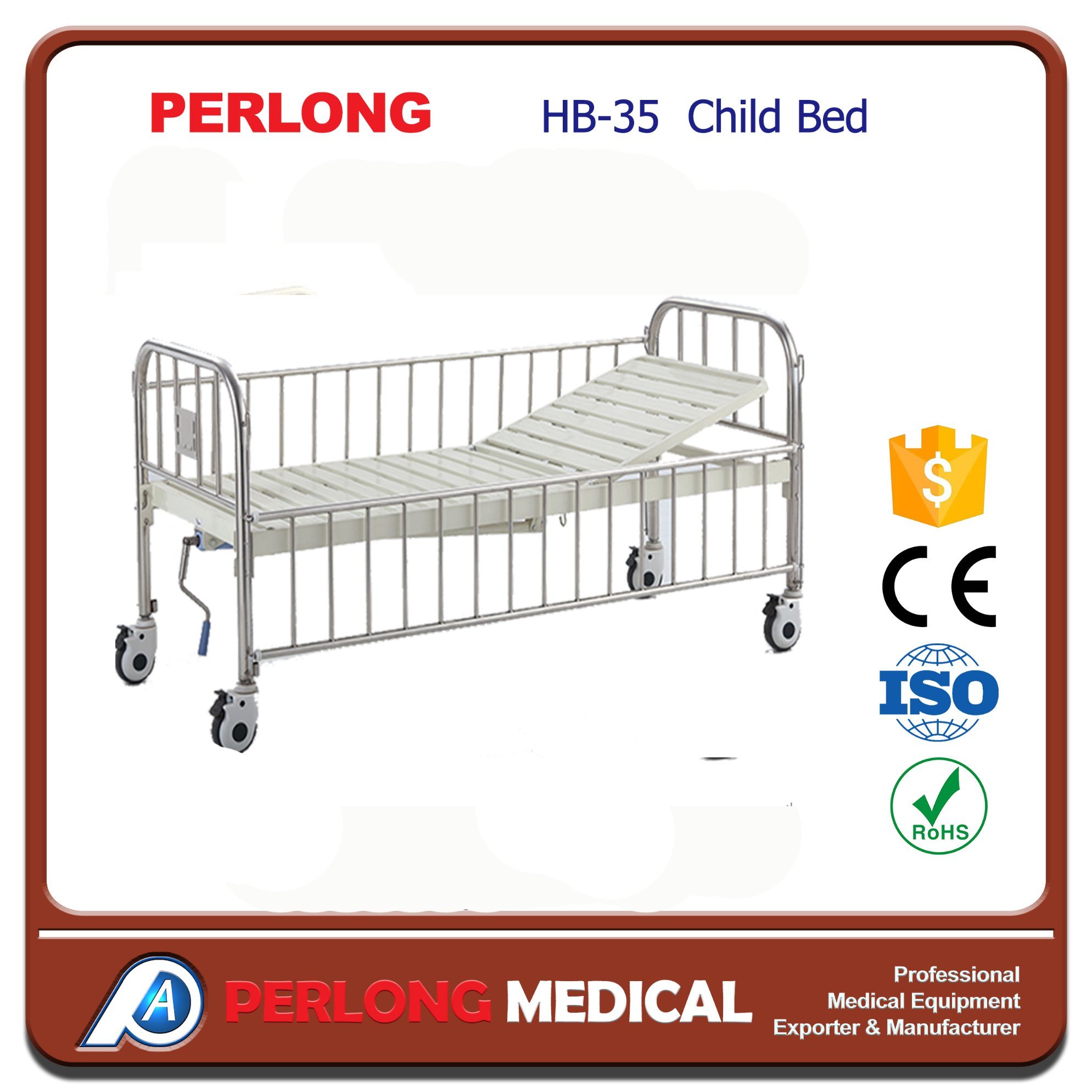 New Arrival Stainless Steel Child Bed Hb-35