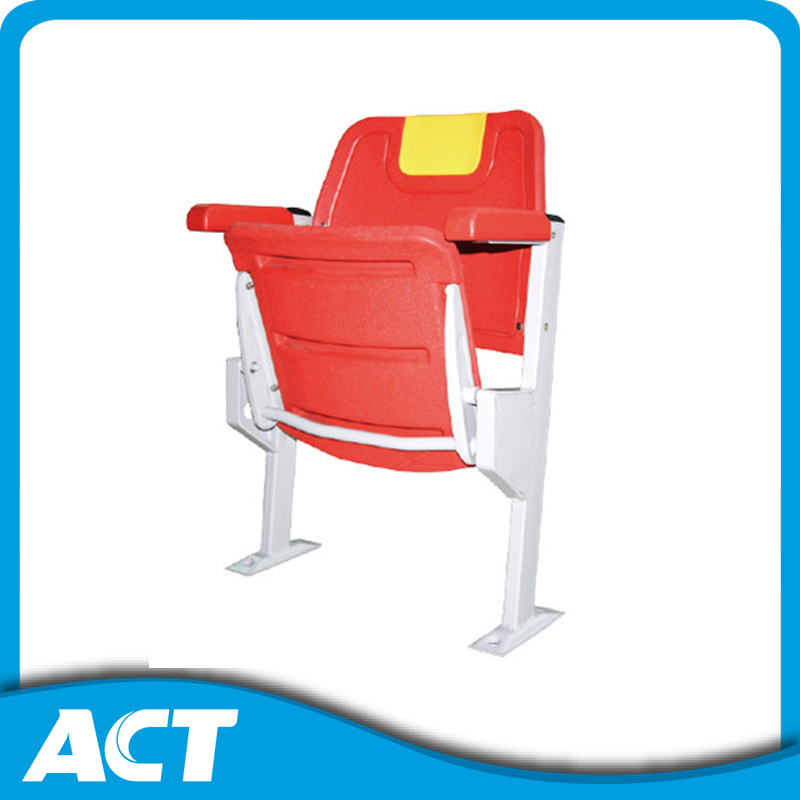 UV Stable Floor Mounting Plastic Folding Chair for Stadium