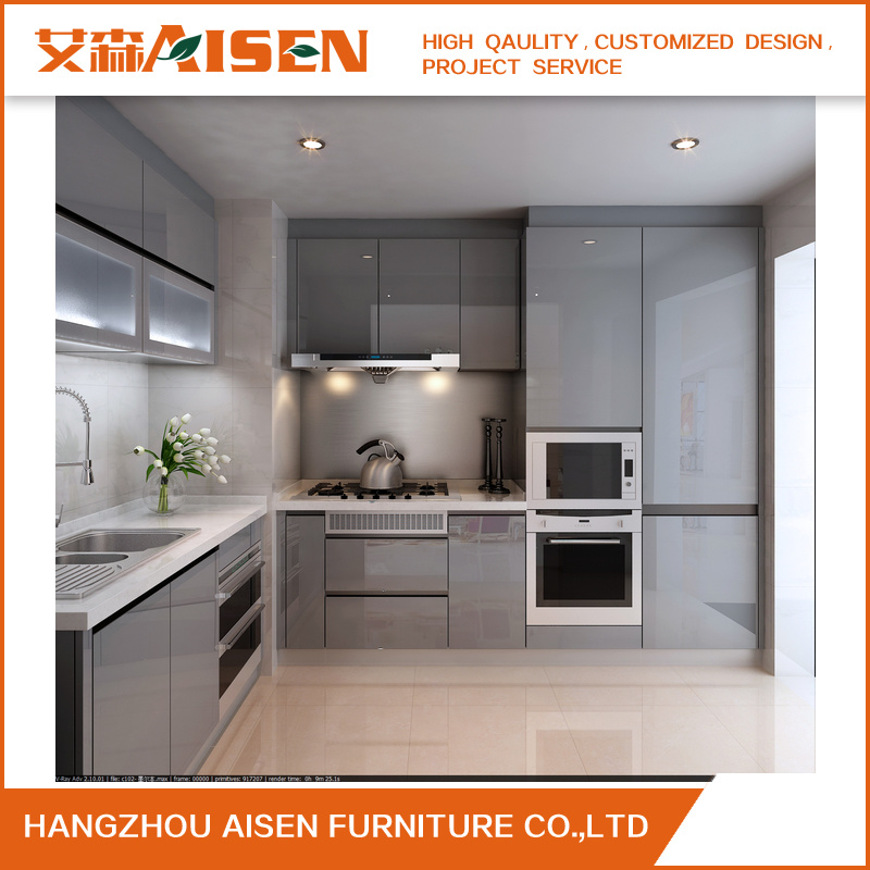 Quality Standard Kitchen Modern Style Kitchen Design Glossy Kitchen Cabinet