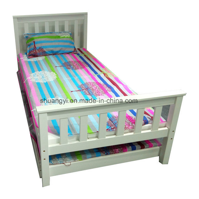 Wooden Bed Frame with Storage Pulled Bed Daybed European Style