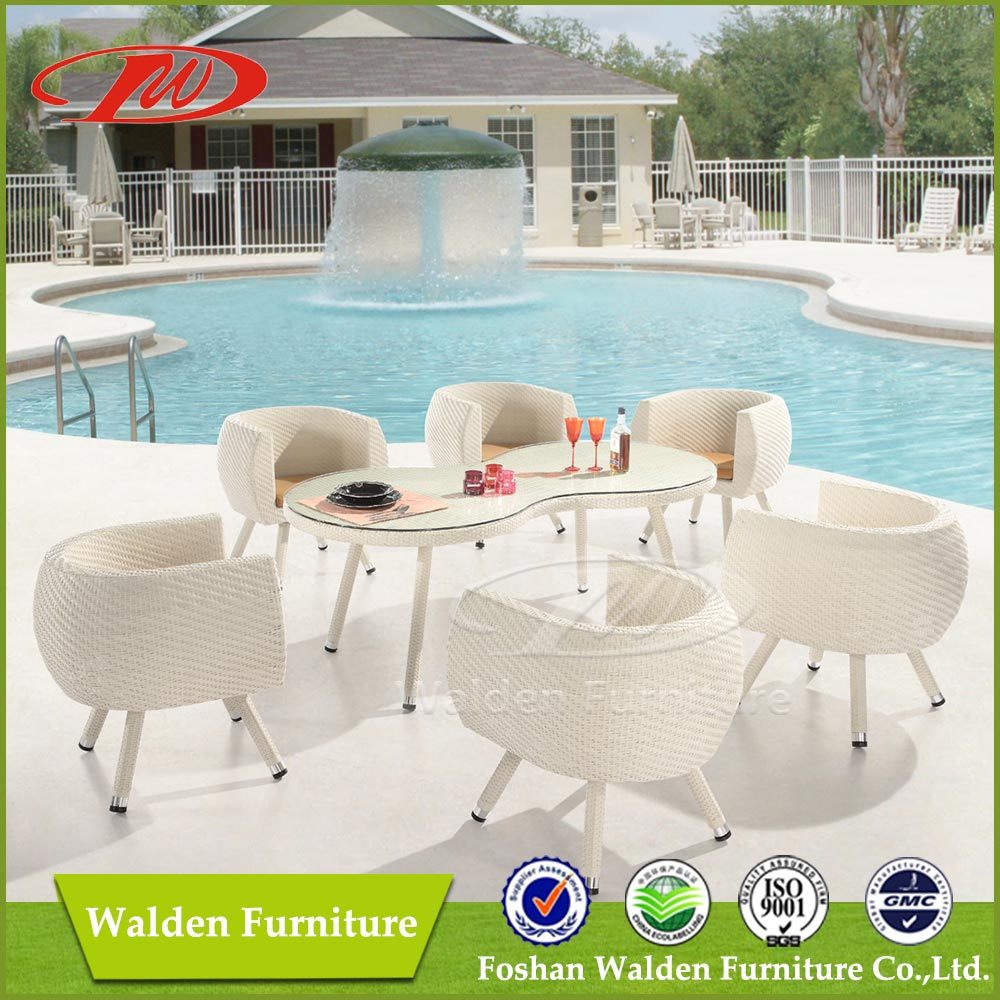 Rattan 6 Seating Table Set (DH-9639)