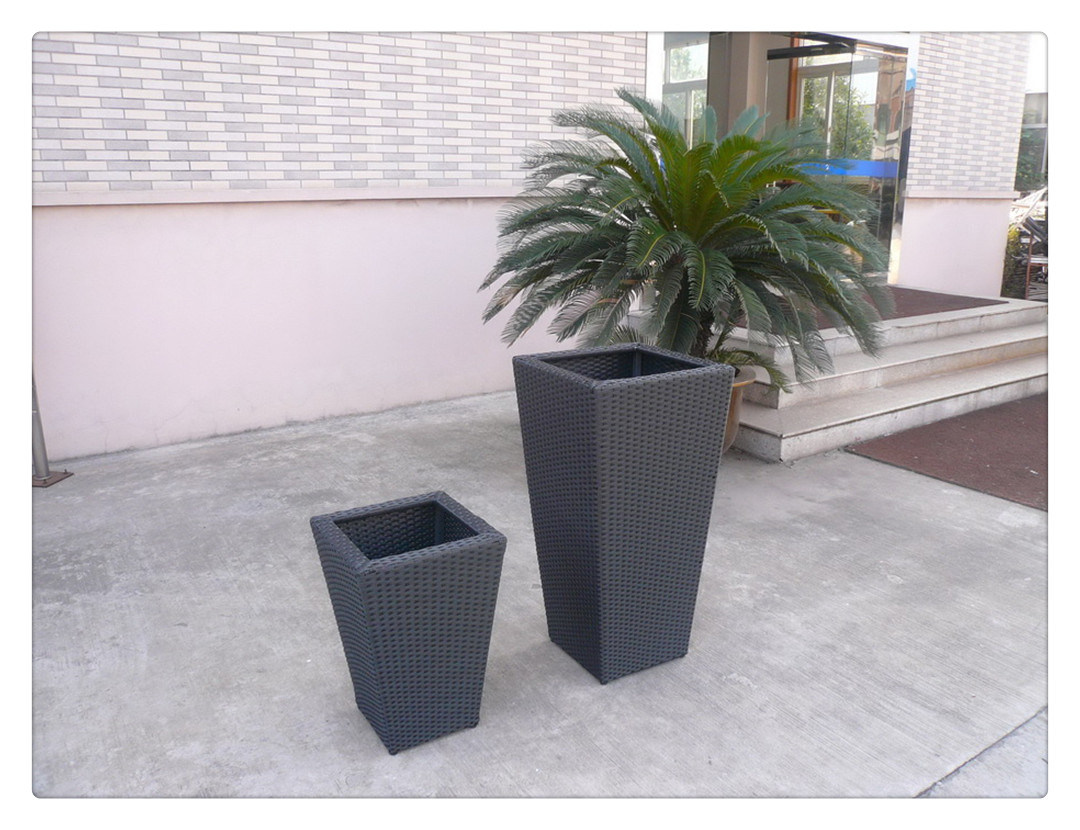All Weather and Water-Proof Rattan Garden Planters
