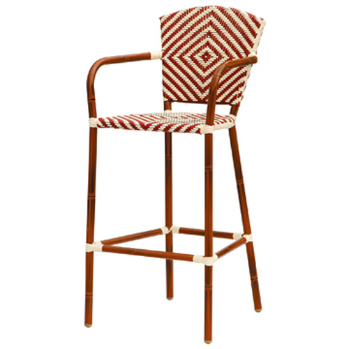 Aluminum Wicker Bamboo Looking Dining Chair (BC-08020)