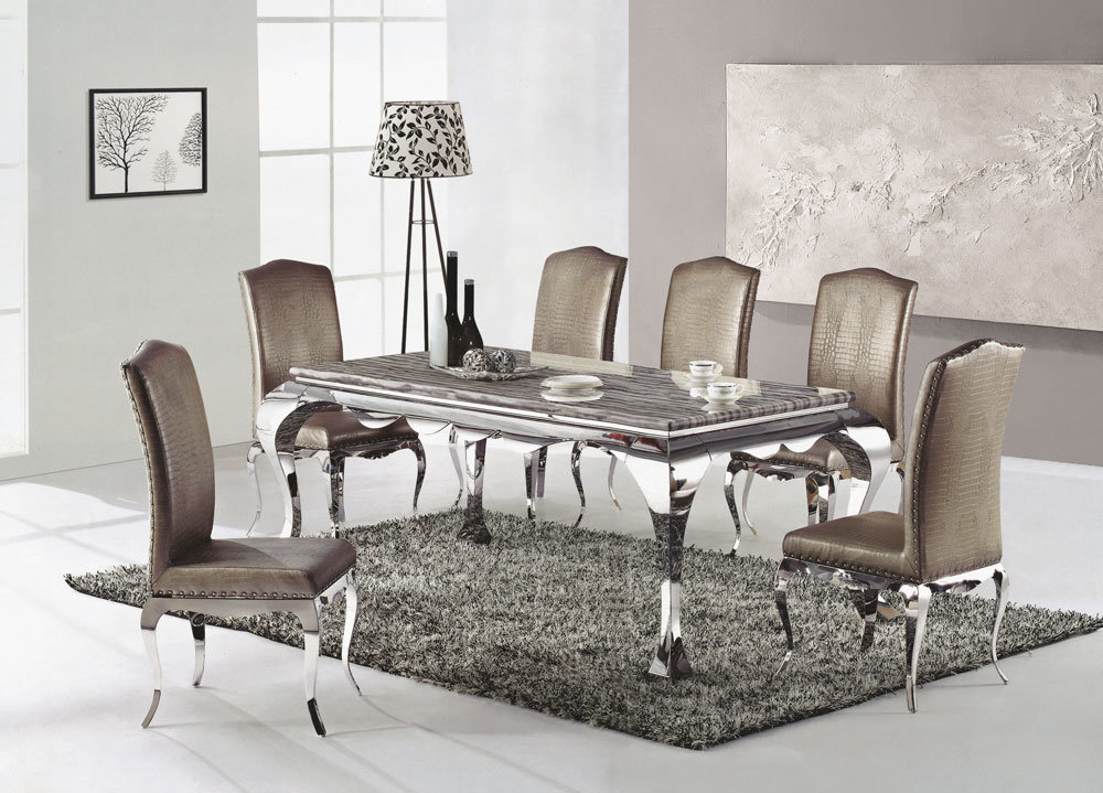 870# European Modern Style Man-Made Marble Dining Table