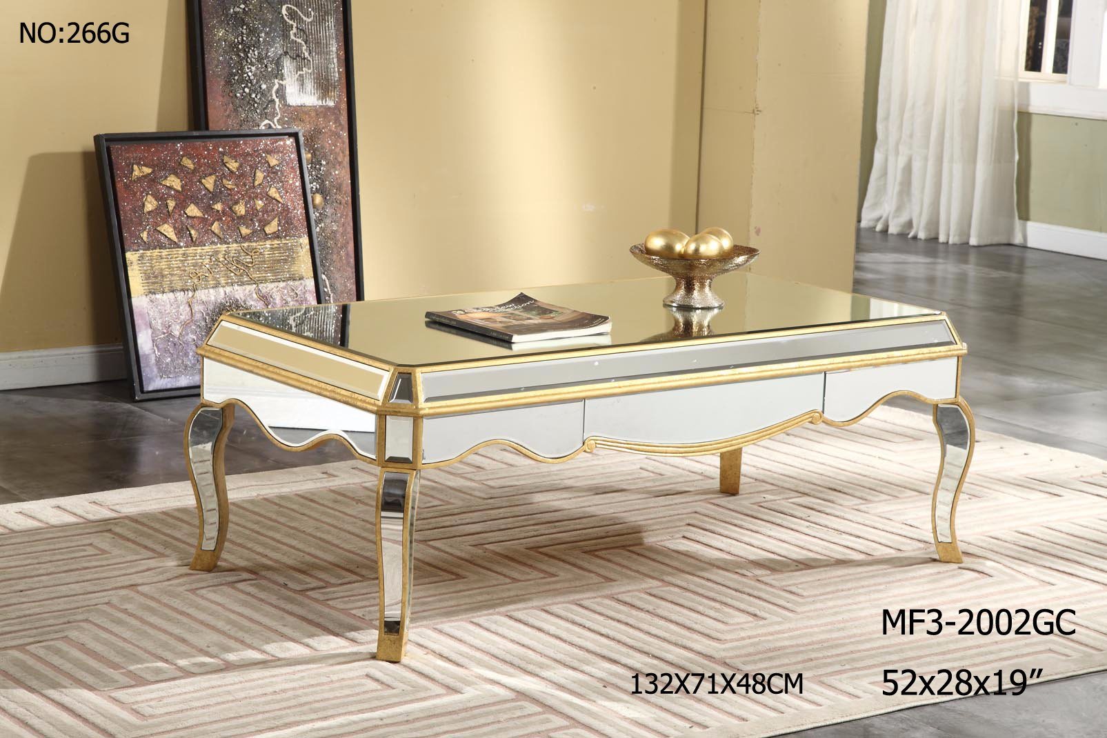 New Customized Mirrored Coffee Table for Hotel