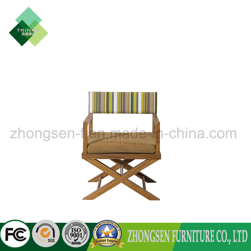 Hotel Solid Wood Furniture Manufacturers/Maker Custom Made Outdoor Leiture Chair Make of Teak and Fabric